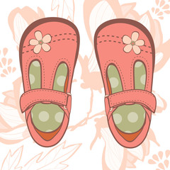 Beautiful baby girl shoes