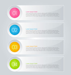 Infographics template for business, education, web design