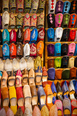 Fototapeta na wymiar Moroccan leather shoes