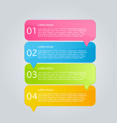 Infographics template for business, education, web design