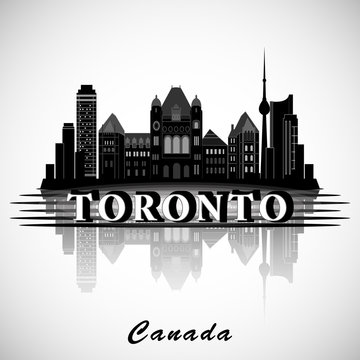 Modern Toronto City Skyline Design. Canada