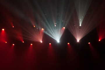 Stage lights on concert.
