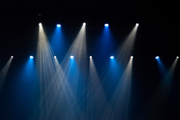 Stage lights on concert.