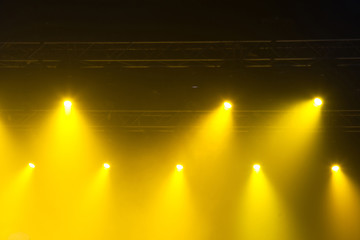 Stage lights on concert.