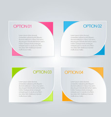 Infographics template for business, education, web design