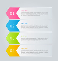 Infographics template for business, education, web design