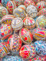 Fototapeta na wymiar decorated easter eggs