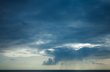 rain over ocean