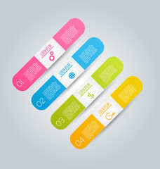 Infographics template for business, education, web design
