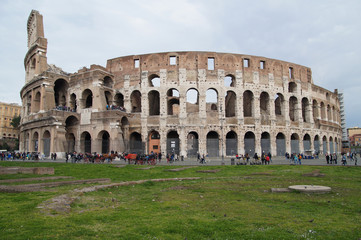 Fototapeta na wymiar Roman monument, the Colosseum