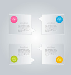 Infographics template for business, education, web design