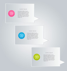 Infographics template for business, education, web design