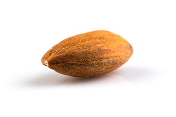 almonds isolated on a white background