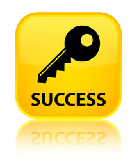 Success (key icon) yellow square button