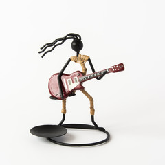 Indonesian art figure of guitarist