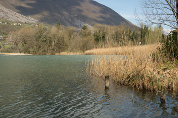 scorcio del lago di Endine