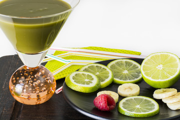 Fruit juice smoothie.