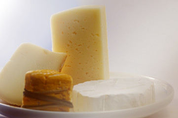 Variety of cheese.