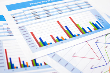 Business document. Finance data