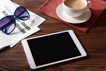 Preparing for travel,reservation ticket close-up