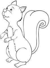Eichhörnchen Ausmalbild