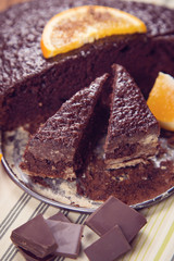 cake with orange