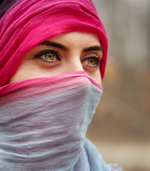 Muslim woman outdoor
