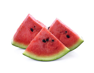 Watermelon slice isolated on white