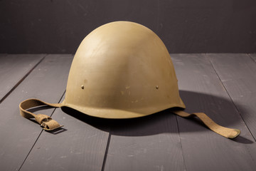 Military green helmet