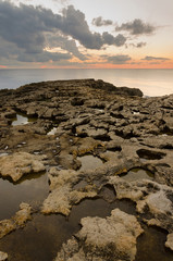 Shore near Azure Window, Gozo, Malta