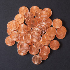 Dollar coins 1 cent wheat penny cent