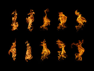 Burning fire collection