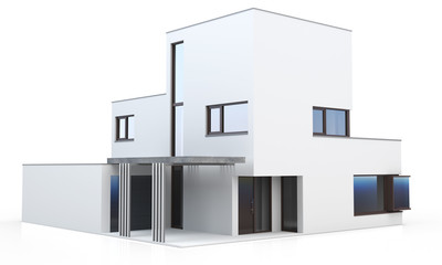 3d generic modern house