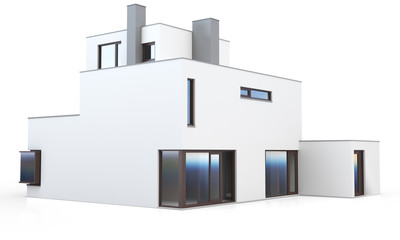 3d generic modern house