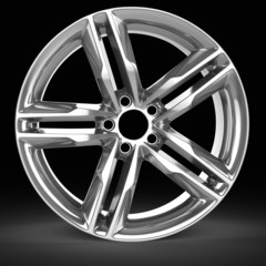 Obraz premium 3d detailed wheel rim