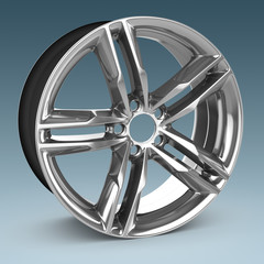 Fototapeta premium 3d detailed wheel rim