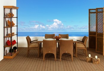 Rattan Furniture at the Terrace