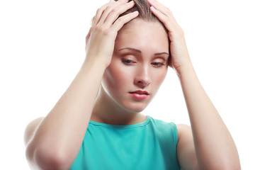 Fototapeta premium Sad woman