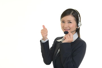 笑顔のオペレーター