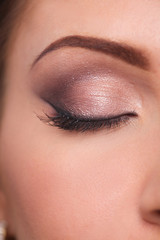 Fototapeta premium Close up portrait of beautiful young woman face