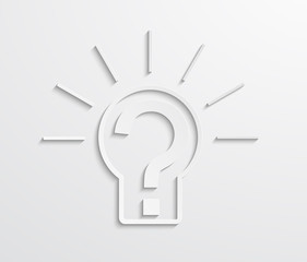 Vector modern light bulb background.