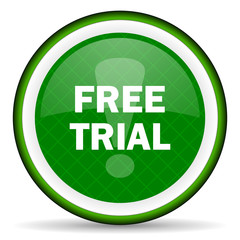 free trial green icon
