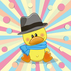 Duck with hat