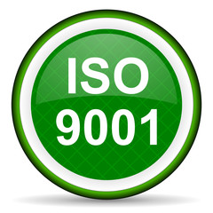 iso 9001 green icon