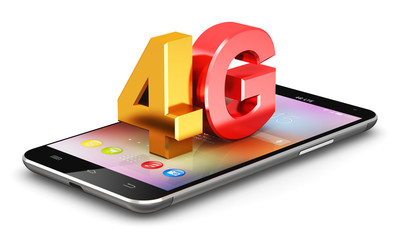4G LTE wireless technology concept