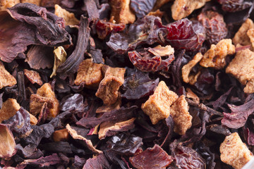 Collection Of Green, Black and Herbal Tea Leaves