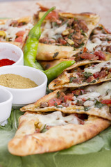 Turkish Traditional Pide Pizza Lahmacun