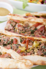 Turkish Traditional Pide Pizza Lahmacun