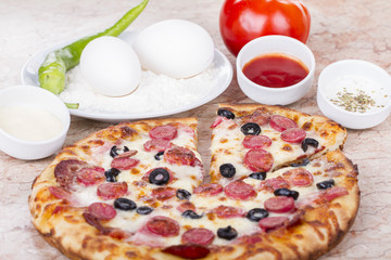 Turkish Traditional Pide Pizza Lahmacun