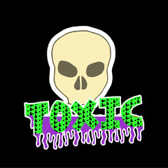 skull, warning of toxic elements
